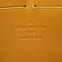 Pre Owned Louis Vuitton Zippy Wallet Blue Monogram Denim