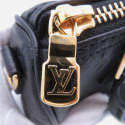 Pre Owned Louis Vuitton Nano Speedy Noir Monogram Empreinte Leather