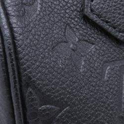 Pre Owned Louis Vuitton Nano Speedy Noir Monogram Empreinte Leather