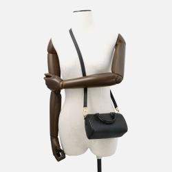 Pre Owned Louis Vuitton Nano Speedy Noir Monogram Empreinte Leather