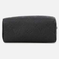 Pre Owned Louis Vuitton Nano Speedy Noir Monogram Empreinte Leather