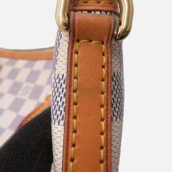 Pre Owned Louis Vuitton Riviera Beige Damier Azur Size Pm
