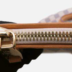 Pre Owned Louis Vuitton Riviera Beige Damier Azur Size Pm