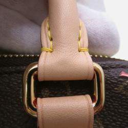 Pre Owned Louis Vuitton Tm Speedy Bandouliere Red Monogram Cherry Size 20