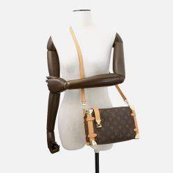 Pre Owned Louis Vuitton Side Trunk Brown Monogram Size Mm