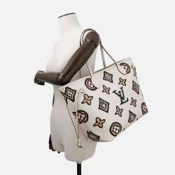 Pre Owned Louis Vuitton Neverfull Claim Monogram Wild At Heart Size Mm