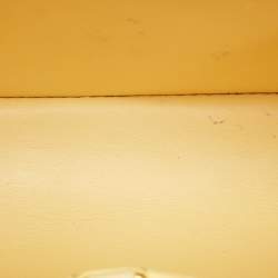 Pre Owned Louis Vuitton Yellow/Beige Leather and Canvas Capucines BB Bag