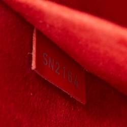 Pre Owned Louis Vuitton Coquelicot Epi Leather Alma BB Bag