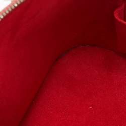 Pre Owned Louis Vuitton Coquelicot Epi Leather Alma BB Bag