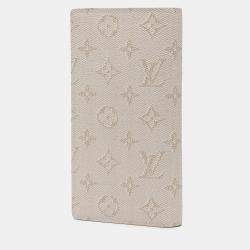 Pre Owned Louis Vuitton White Monogram Heritage Portefeuille Brazza Wallet