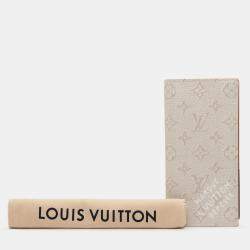 Pre Owned Louis Vuitton White Monogram Heritage Portefeuille Brazza Wallet