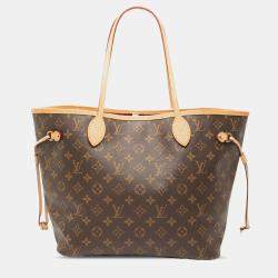 Pre Owned Louis Vuitton Brown Monogram Neverfull MM