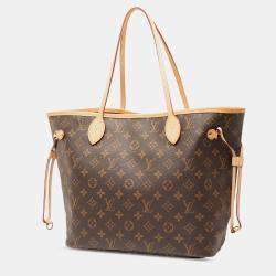 Pre Owned Louis Vuitton Brown Monogram Neverfull MM