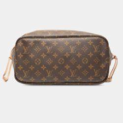 Pre Owned Louis Vuitton Brown Monogram Neverfull MM