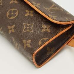 Pre Owned Louis Vuitton Monogram Canvas Pochette Florentine Belt Bag