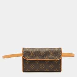 Pre Owned Louis Vuitton Monogram Canvas Pochette Florentine Belt Bag