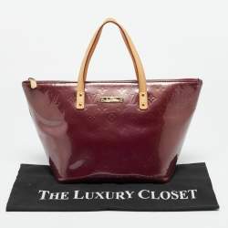 Pre Owned Louis Vuitton Violette Monogram Vernis Bellevue PM Bag