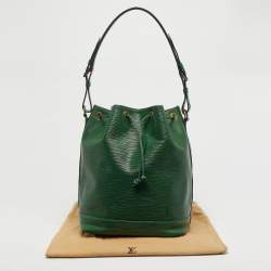 Pre Owned Louis Vuitton Borneo Green Epi Leather Noe Bag