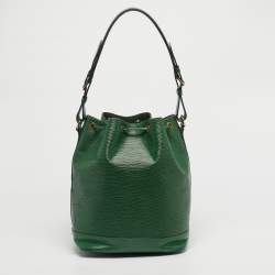 Pre Owned Louis Vuitton Borneo Green Epi Leather Noe Bag