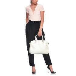 Pre Owned Louis Vuitton Ivory Epi Leather Passy PM Bag