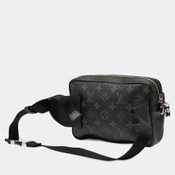 Pre Owned Louis Vuitton Black Monogram Taigarama Outdoor Bumbag