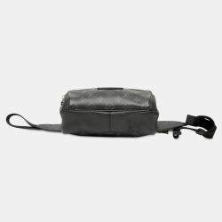 Pre Owned Louis Vuitton Black Monogram Taigarama Outdoor Bumbag