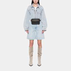 Pre Owned Louis Vuitton Black Monogram Taigarama Outdoor Bumbag