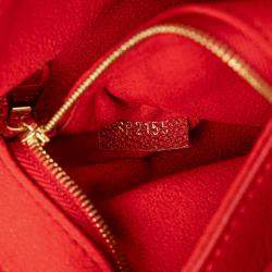 Pre Owned Louis Vuitton Red Monogram Empreinte Saint Germain PM