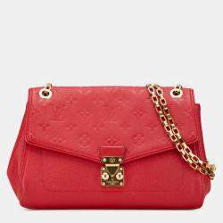 Pre Owned Louis Vuitton Red Monogram Empreinte Saint Germain PM