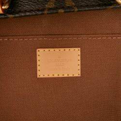 Pre Owned Louis Vuitton Brown Monogram Petit Sac Plat