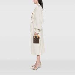 Pre Owned Louis Vuitton Brown Monogram Petit Sac Plat