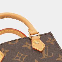 Pre Owned Louis Vuitton Brown Monogram Petit Sac Plat