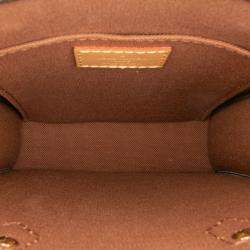 Pre Owned Louis Vuitton Brown Monogram Petit Sac Plat