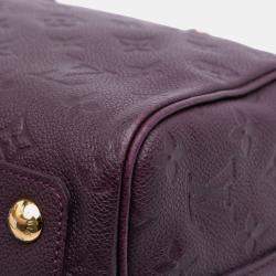 Pre Owned Louis Vuitton Purple Monogram Empreinte Speedy Bandouliere 25