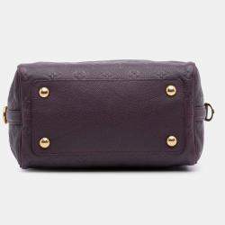 Pre Owned Louis Vuitton Purple Monogram Empreinte Speedy Bandouliere 25