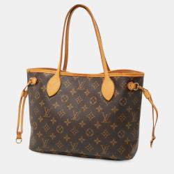Pre Owned Louis Vuitton Brown Monogram Neverfull PM