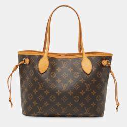 Pre Owned Louis Vuitton Brown Monogram Neverfull PM