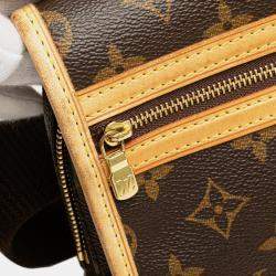 Pre Owned Louis Vuitton Brown Monogram Bosphore Belt Bag