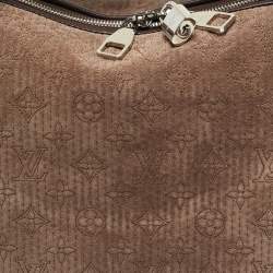 Pre Owned Louis Vuitton Brown Monogram Antheia Suede Ixia PM Bag
