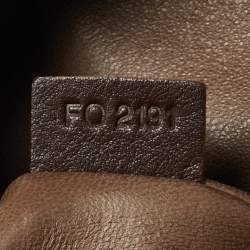 Pre Owned Louis Vuitton Brown Monogram Antheia Suede Ixia PM Bag