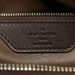 Pre Owned Louis Vuitton Brown Monogram Antheia Suede Ixia PM Bag