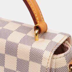 Pre Owned Louis Vuitton White Damier Azur Croisette