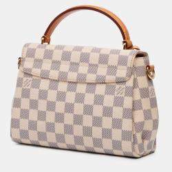 Pre Owned Louis Vuitton White Damier Azur Croisette