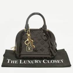 Pre Owned Louis Vuitton Amarante Monogram Vernis Alma BB Bag