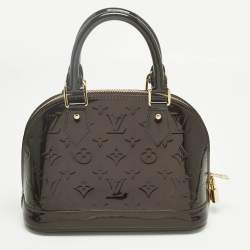Pre Owned Louis Vuitton Amarante Monogram Vernis Alma BB Bag