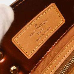 Pre Owned Louis Vuitton Bronze Vernis Reade PM Tote Handbag