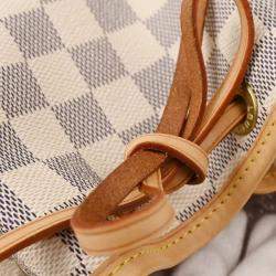 Pre Owned Louis Vuitton Damier Azur Noe Bucket Shoulder Bag