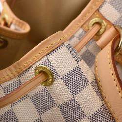 Pre Owned Louis Vuitton Damier Azur Noe Bucket Shoulder Bag