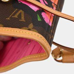 Pre Owned Louis Vuitton Monogram Rose Neverfull MM Shoulder Tote Bag