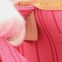 Pre Owned Louis Vuitton Monogram Rose Neverfull MM Shoulder Tote Bag